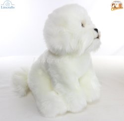 Soft Toy Bichon Frise Dog by Faithful Friends (23cm)H FBF03