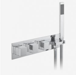 Vado Tablet iO Notion 3 Outlet 3 Handle Concealed Thermostatic Valve