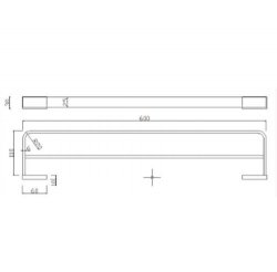 RAK Moon Double Towel Rail