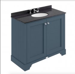 Bayswater Bathrooms Stiffkey Blue 1000mm 2-Door Basin Cabinet