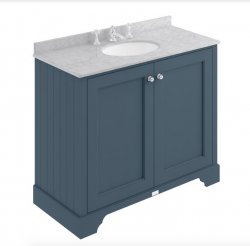 Bayswater Bathrooms Stiffkey Blue 1000mm 2-Door Basin Cabinet