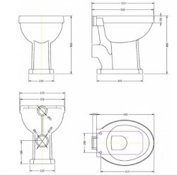 Bayswater Fitzroy Comfort Height High Level WC