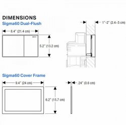 Geberit Sigma 60 Brushed Chrome Dual Flush Plate