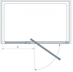 Lakes Pivot Door with Integrated In-Line Panel
