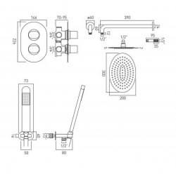 Vado DX Life Shower Package