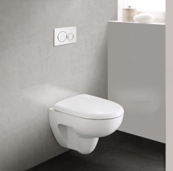 Geberit Sigma 20 White/Chrome Gloss/White Dual Flush Plate