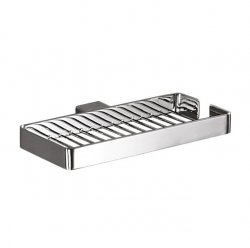 Origins Living Lounge Double Metal Soap Basket - Chrome