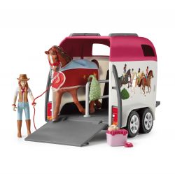 Horse Adventure Car & Trailer Plus Accessories Play Set - Schleich - 42535