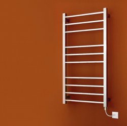 Bisque Olga Electric Chrome 1200 x 630mm Towel Rail