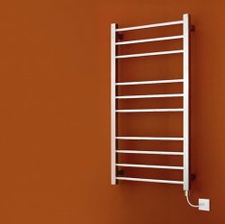 Bisque Olga Electric Chrome 1200 x 480mm Towel Rail