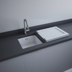 RAK Drainers 540x460x40mm Grooved Ceramic Sink Drainer