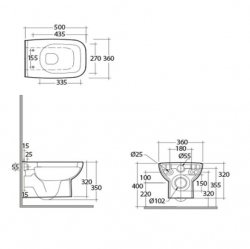 RAK Origin Wall Hung WC