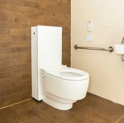 Geberit Aquaclean Mera Care Classic Floor Standing Close Coupled Shower Toilet - White Alpine