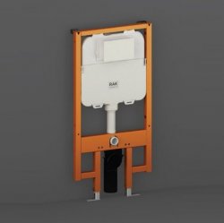 RAK Ecofix 8cm Slimline Front Flush Concealed Cistern And Frame For Wall Hung Pan