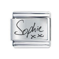 Handwriting Custom Made Italian Charm -DO NOT upload a photo for photo charm - Handwriting picture only