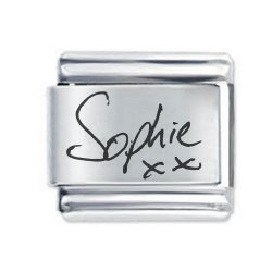 Handwriting Custom Made Italian Charm