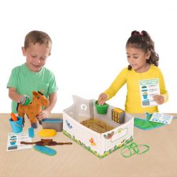 Melissa & Doug Horse Care Feed & Groom Play Set - 17 Pieces