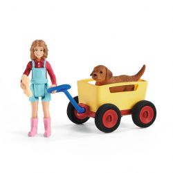 Puppy Dog Wagon Ride - Farm World - Schleich - 42543