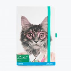 Cat Go Wild A5 Notebook & Pen Holder