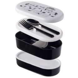 Stormtrooper Star Wars Stacked Bento Lunch Box Fork & Spoon