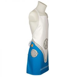 Volkswagen VW T1 Campervan Poly Cotton Apron - Blue