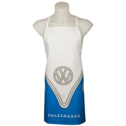 Volkswagen VW T1 Campervan Poly Cotton Apron - Blue