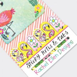 Flamingo Design Sticky Note & Tabs Set - Rachel Ellen
