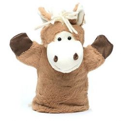 Brown Haffie Pony Plush Hand Puppet - Jomanda