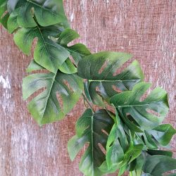 Cheese Plant Leaf Garland Artificial - 180cm - Sincere