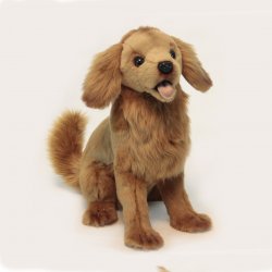 Soft Toy Dog, Golden Retriever by Hansa (32cm) 6202
