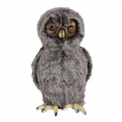 Soft Toy Bird of Prey, Tawny Owl by Hansa (27cm) 3076