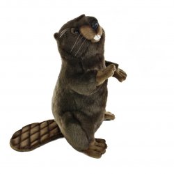 Soft Toy Beaver by Hansa (29cm) 3355