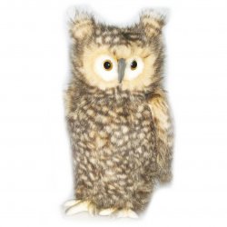 Soft Toy Bird of Prey, Owl Jointed Head by Hansa (34cm) 4466