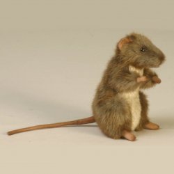 Soft Toy Rodent,Mouse by Hansa (15cm) 4953