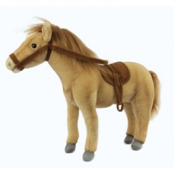 Soft Toy Horse with Saddle and Bridle by Hansa (37cm) 5810