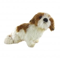 Soft Toy Dog, Shih Tzu by Hansa (25cm) 7030