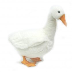 Soft Toy Bird, White Goose by Hansa (43cm) 3709