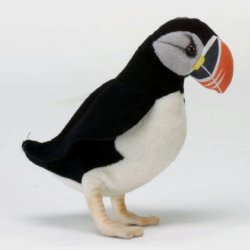 Soft Toy Water Bird, Puffin by Hansa (21cm) 3755