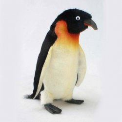 Soft Toy Bird, Emperor Penguin by Hansa (18cm) 4702