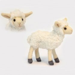 Soft Toy Sheep, White Lamb by Hansa (17cm) 5671