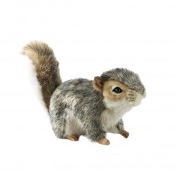 Soft Toy Grey Squirrel by Hansa (22cm) 4840