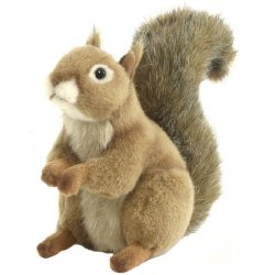 Soft Toy Red Squirrel by Hansa Squirrel (16cm) 3395