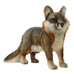 Soft Toy Grey Fox by Hansa (40cm) 4700