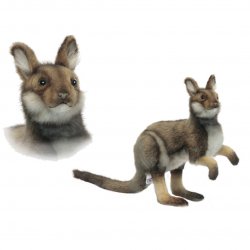 Soft Toy Kangaroo Eastern Gray by Hansa (40 cm.L) 6692