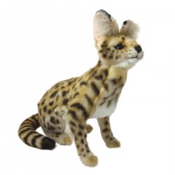 Soft Toy Wildcat, African Serval Cat Sitting (43cm.L) 7373