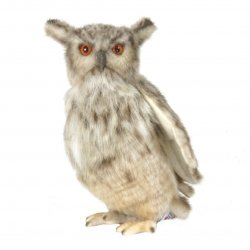 Soft Toy Bird of Prey, Eagle Owl by Hansa (25cm) 5548