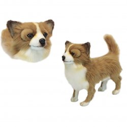 Soft Toy  Dog, Chihuahua Brown and White by Hansa (32cm) 6503