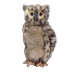 Soft Toy Bird of Prey, Owl by Hansa (25cm) 4136