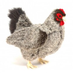 Soft Toy Bird, Grey Hen by Hansa (30cm) 5622