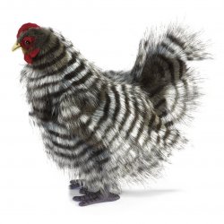 Soft Toy Bird, Japanese Chicken by Hansa (30cm) 6479